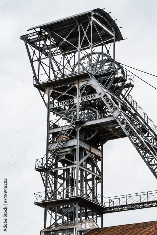Ancienne structure de la Mine de Saint-Etienne aux Puits Couriot
