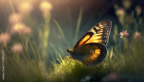 butterfly on the grass © Jayla