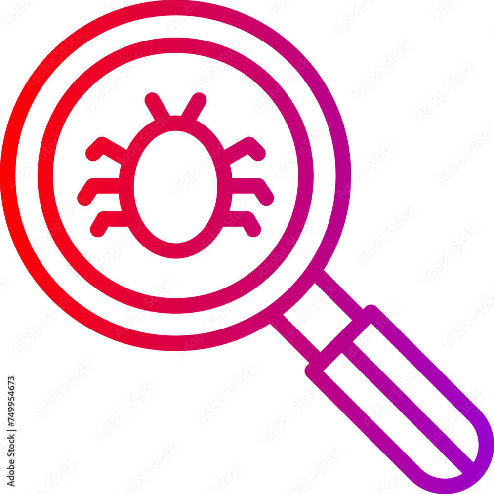 Monitoring Vector Line Gradient Icon Monitoring Vector Line Gradient Icon