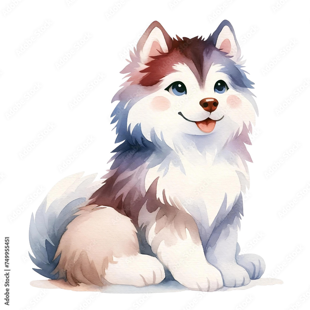 Watercolor Australian Shepherd Dog Illustration
Watercolor Australian Shepherd Dog Illustration