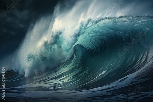 giant tsunami waves, big waves, storms, beautiful, terrible © Salawati
