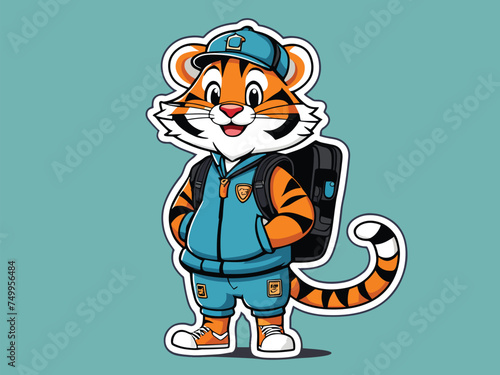 tiger traveler vector
