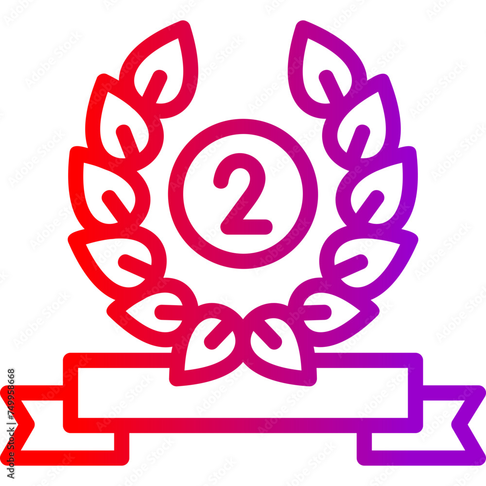 Reward Vector Line Gradient Icon Reward Vector Line Gradient Icon