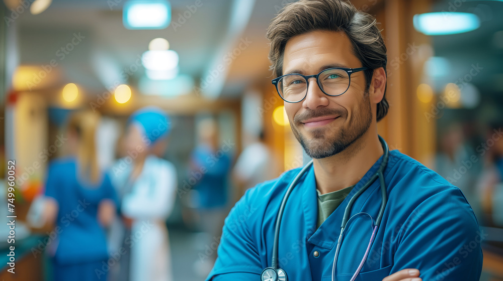 Portrait of a professional doctor with arms crossed Portrait of a professional doctor with arms crossed