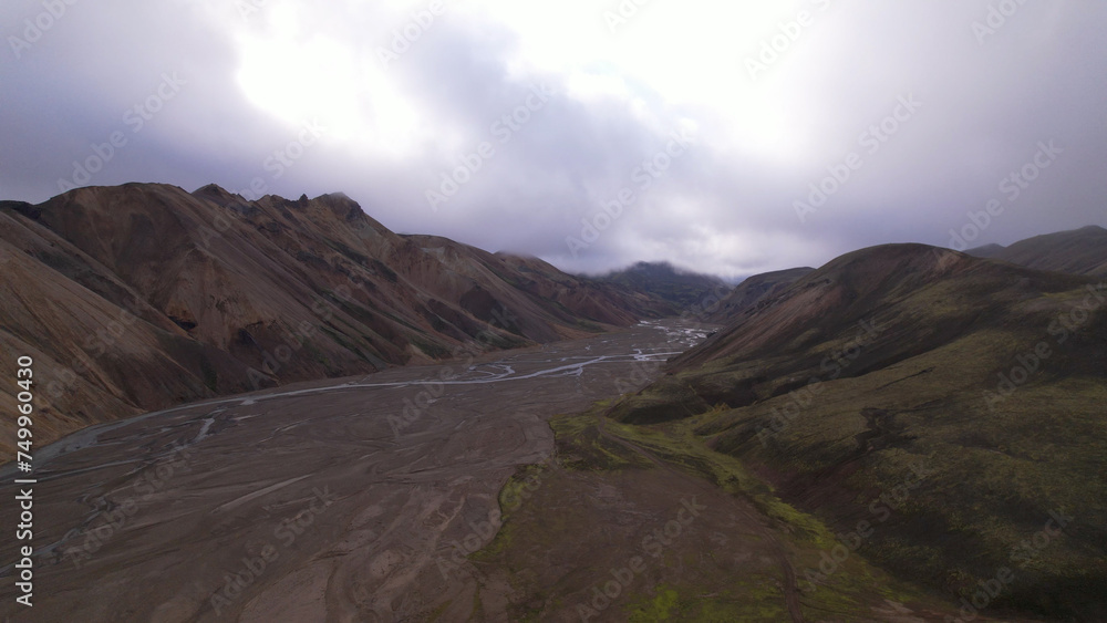 Landmannalaugar is a location in Iceland's Fjallabak Nature Reserve in the Highlands. It is on the edge of the Laugahraun lava field. This lava field was formed by an eruption in 1477.