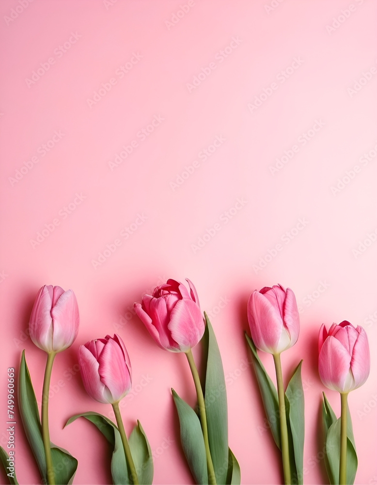 pink tulips