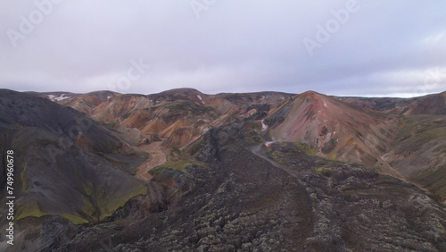 Landmannalaugar is a location in Iceland's Fjallabak Nature Reserve in the Highlands. It is on the edge of the Laugahraun lava field. This lava field was formed by an eruption in 1477.