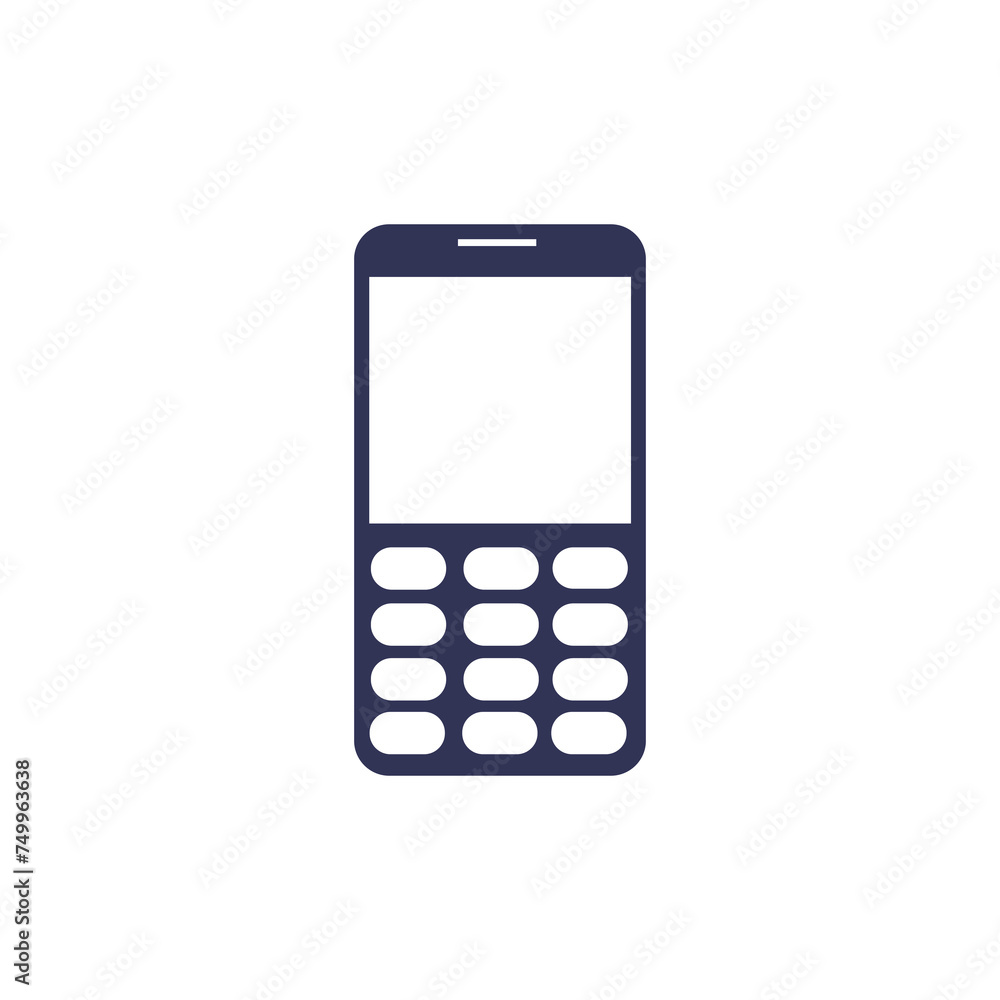 Smart phone icon isolate with white background Smart phone icon isolate with white background