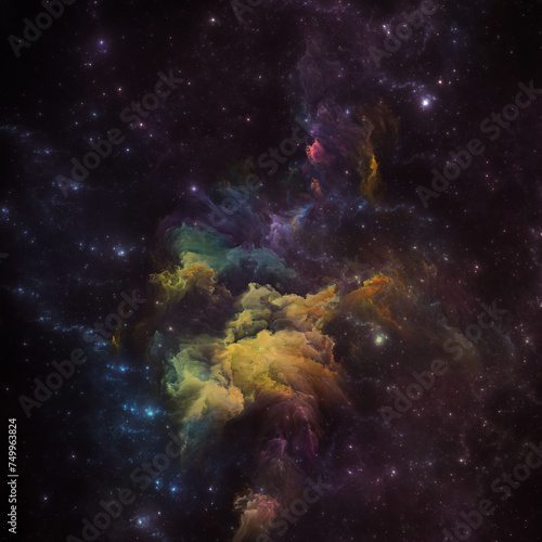 Fototapeta Naklejka Na Ścianę i Meble -  Vision of Nebulous Space
