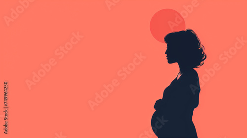 Pregnancy, working mother, discrimination of pregnant women at workplace, worry pregnancy, pregnant, single mother, adolescent  photo