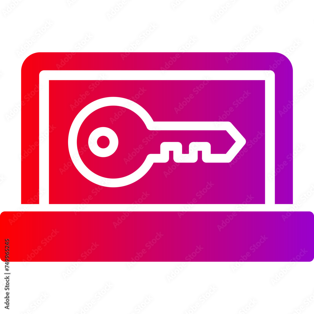 Key Vector Glyph Gradient Icons Key Vector Glyph Gradient Icons