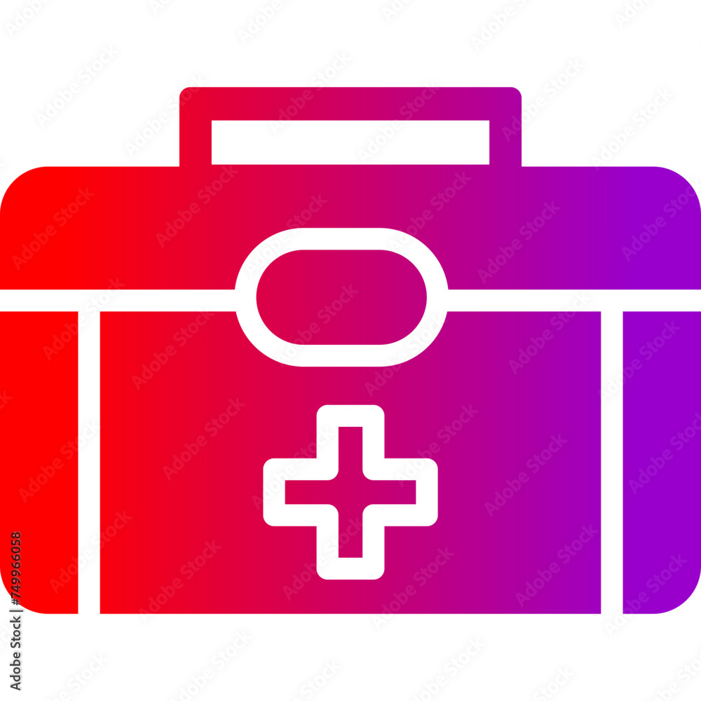 First Aid Kit Vector Glyph Gradient Icons First Aid Kit Vector Glyph Gradient Icons