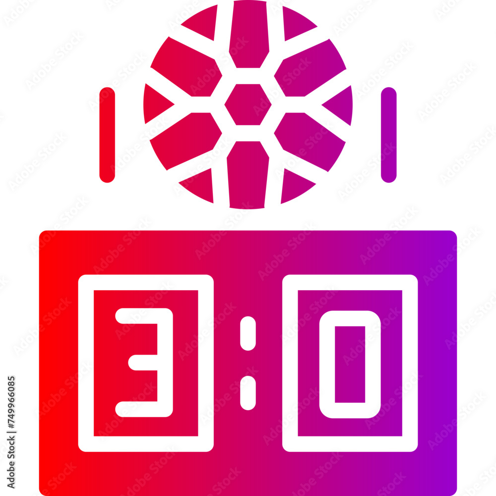 Score Vector Glyph Gradient Icons Score Vector Glyph Gradient Icons