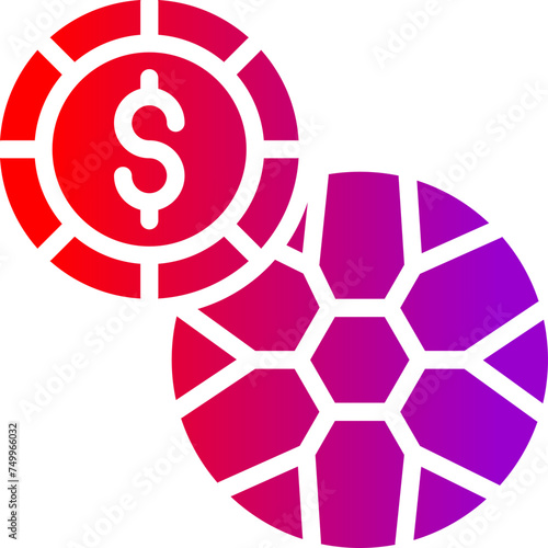 Betting Vector Glyph Gradient Icons