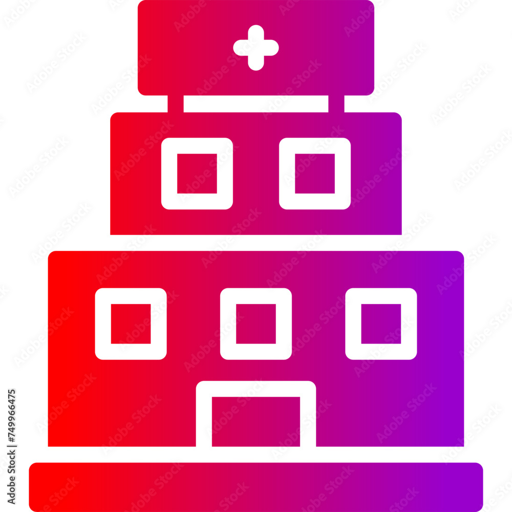 Clinic Vector Glyph Gradient Icons Clinic Vector Glyph Gradient Icons