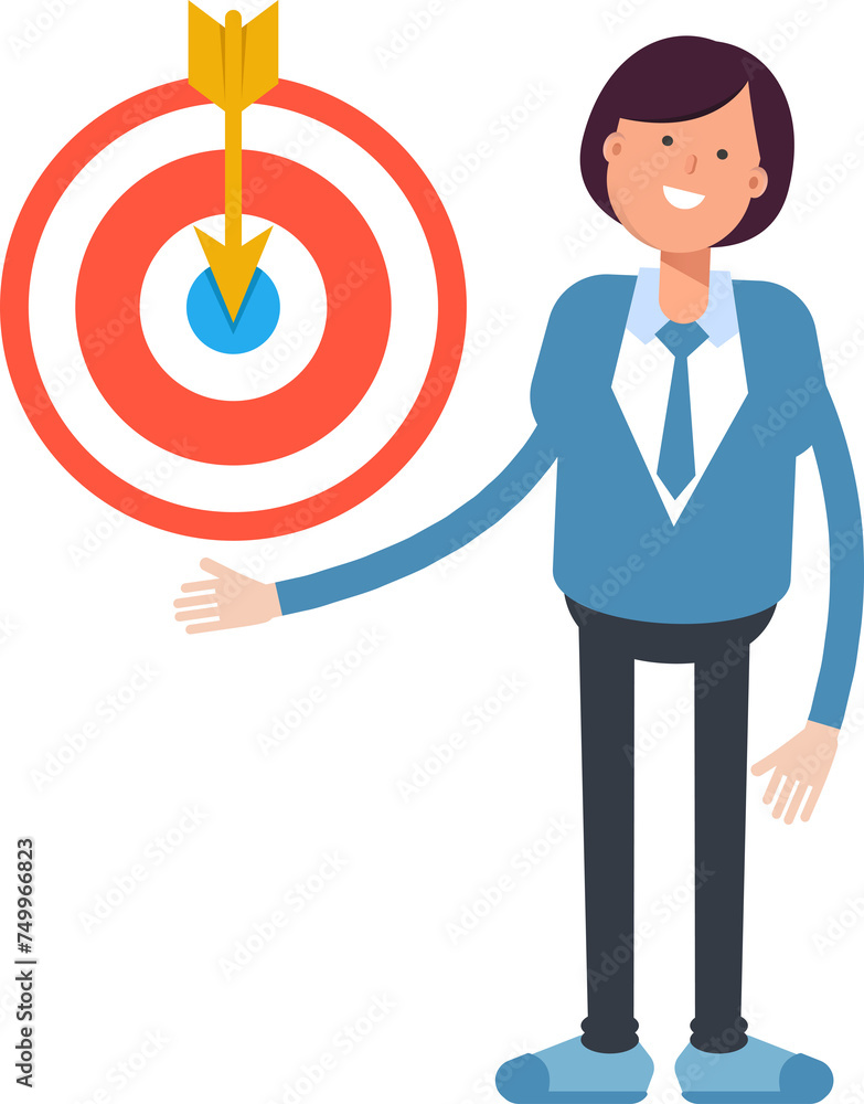 Businesswoman Character Holding Dart
Businesswoman Character Holding Dart