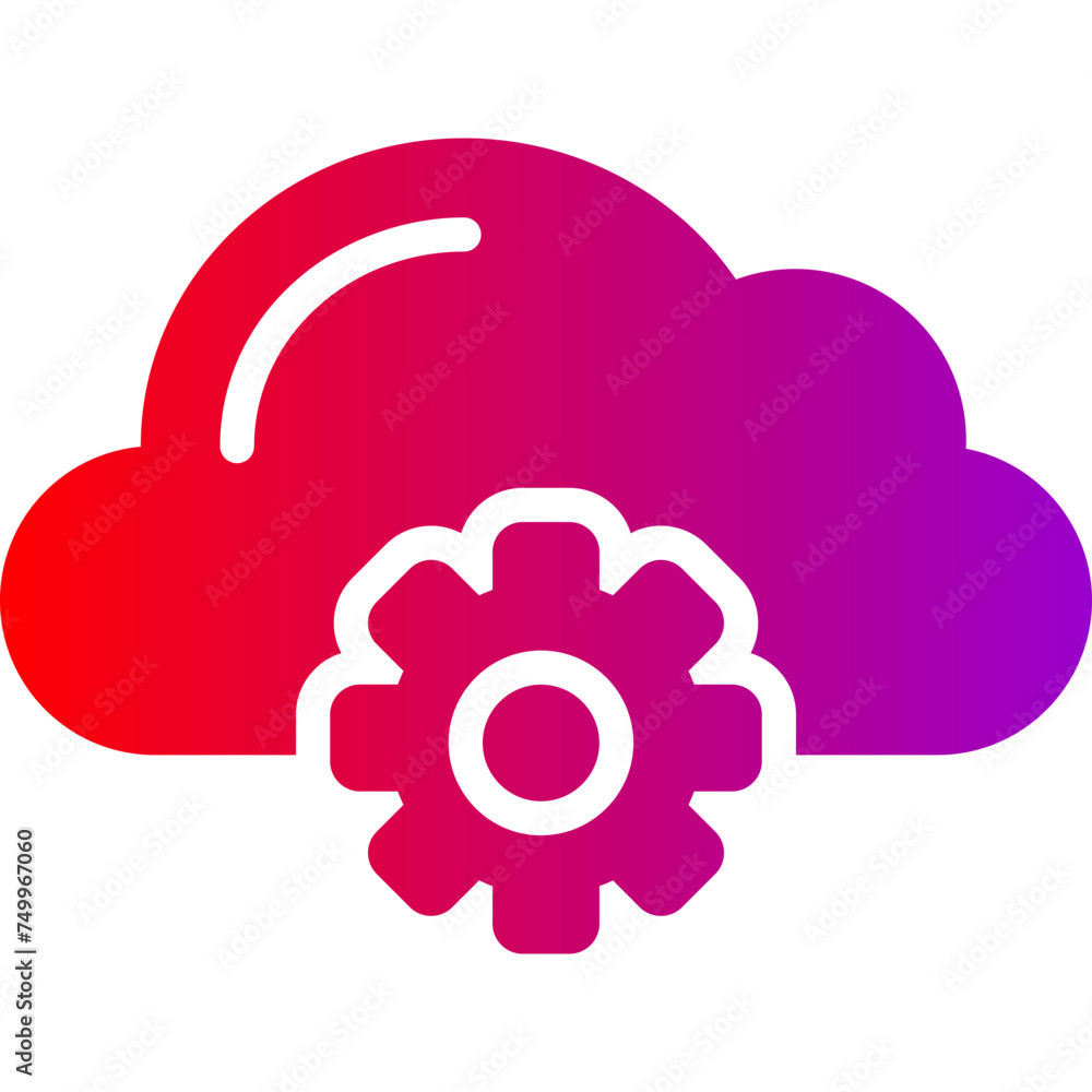 web-hosting-39 Vector Glyph Gradient Icons