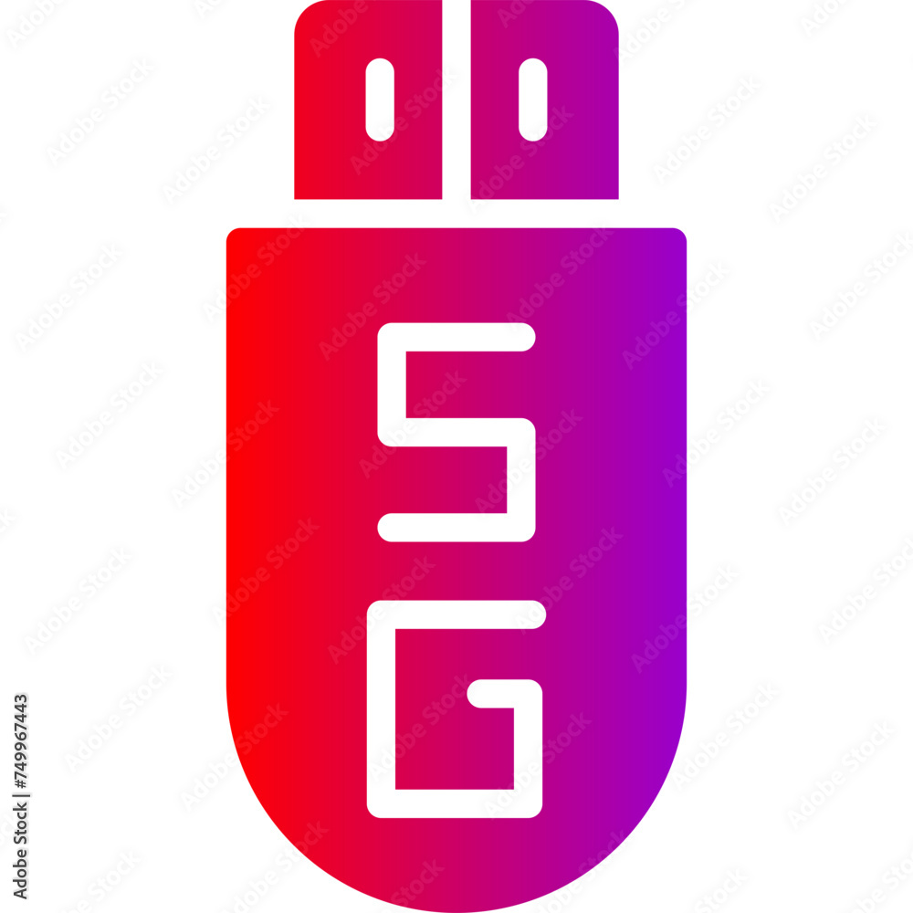 5G-18 Vector Glyph Gradient Icons 5G-18 Vector Glyph Gradient Icons