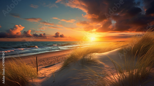 Sunset at the dune beach © Yellow