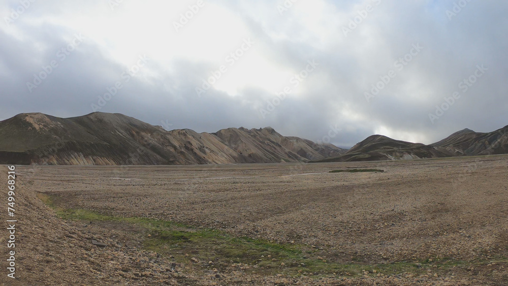 Landmannalaugar is a location in Iceland's Fjallabak Nature Reserve in the Highlands. It is on the edge of the Laugahraun lava field. This lava field was formed by an eruption in 1477.