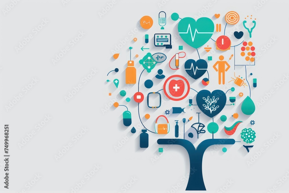Minimalistic World Health Day concept background. Minimalistic World Health Day concept background.