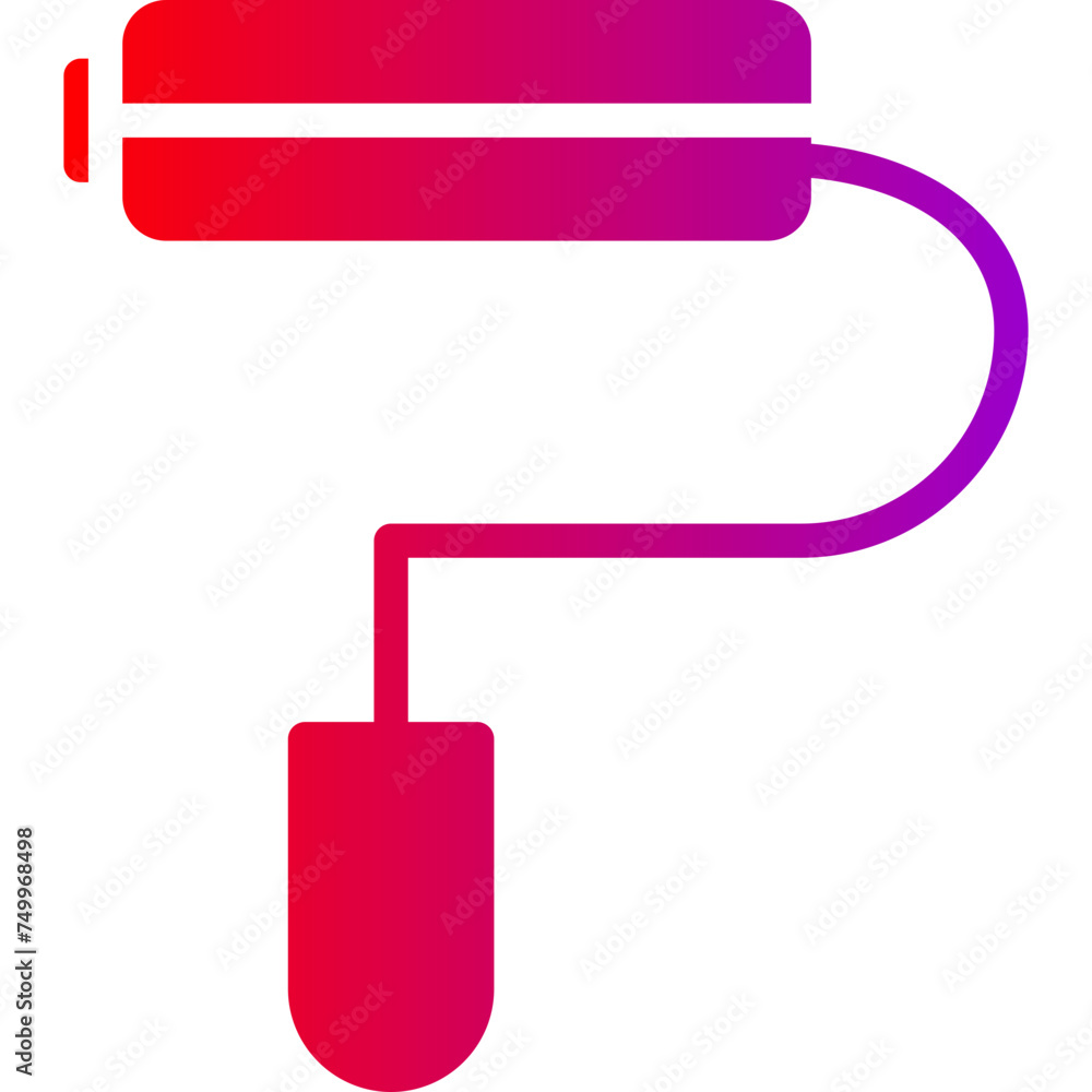 Paint Roller Vector Glyph Gradient Icons Paint Roller Vector Glyph Gradient Icons