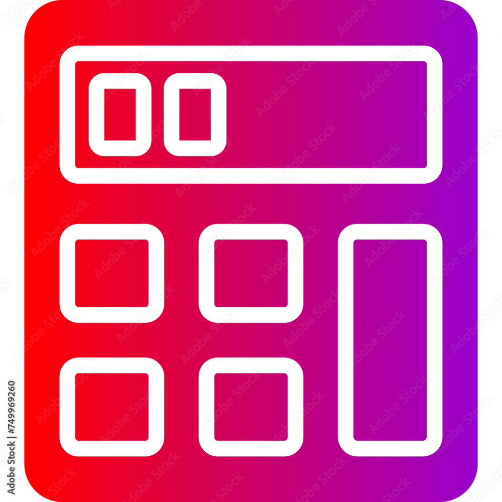 Calculator Vector Glyph Gradient Icons Calculator Vector Glyph Gradient Icons