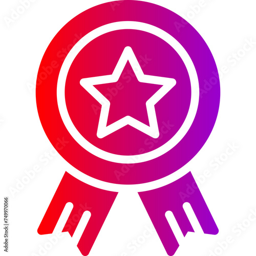 Reward Vector Glyph Gradient Icons
