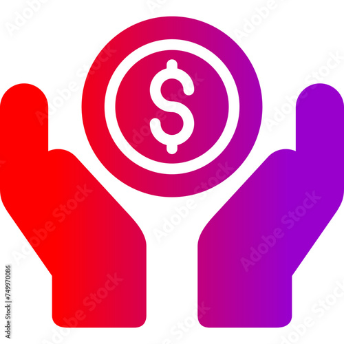 Reward Vector Glyph Gradient Icons