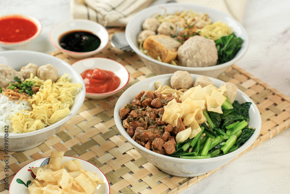 Mie Ayam Bakso Chicken Noodle Meatballs Mie Ayam Bakso Chicken Noodle Meatballs