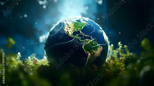 Artistic image of mother earth. World Environment
