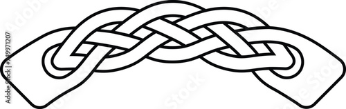 Curved Celtic Knot Pattern