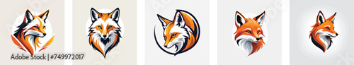 fox logo vector icons