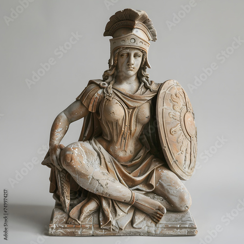 statue of Athena goddess of wisdom handicrafts and warfare