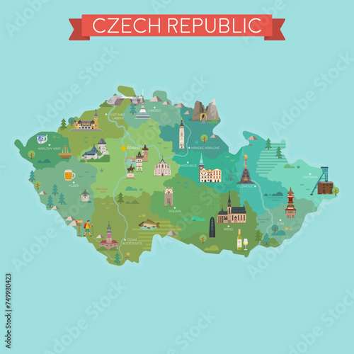 Map of Czech Republic