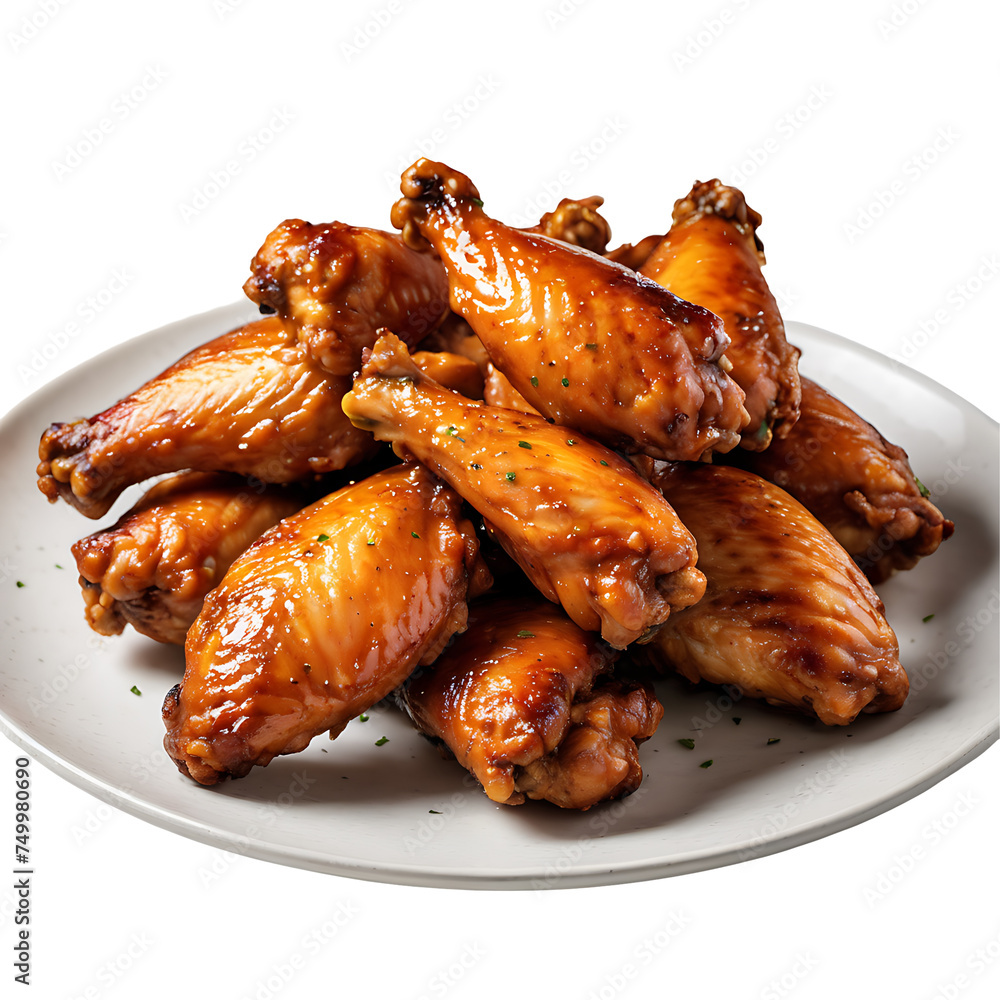 Chicken Wings image isolated on a transparent background PNG photo