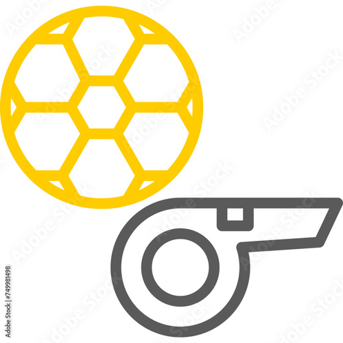 Whistle Vector Line Two Color Icons
