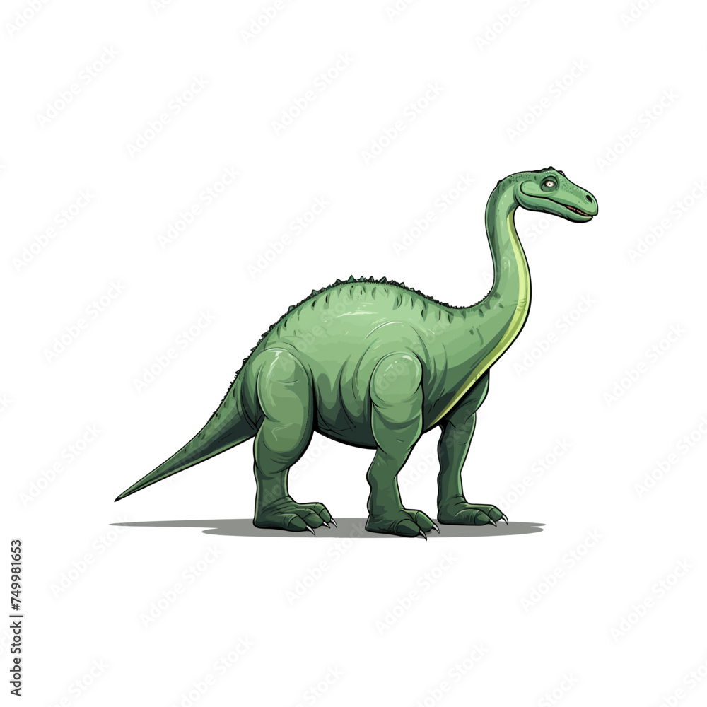 Brontosaurus dinosaur. Vector illustration design.