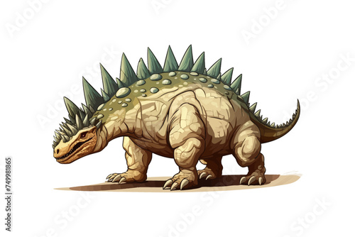 Stegosaurus dinosaur prehistoric. Vector illustration design.