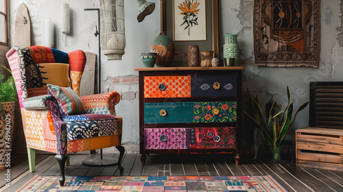 Furniture pieces, showcasin...