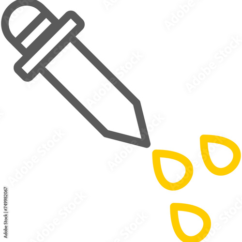Dropper Vector Line Two Color Icons