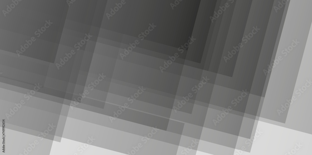 Fototapeta premium Abstract minimal geometric white and gray light background design. white transparent material in triangle diamond and squares shapes in random geometric pattern.