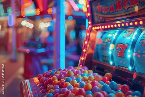 Candy Casino Craze: A Neon Arcade Adventure