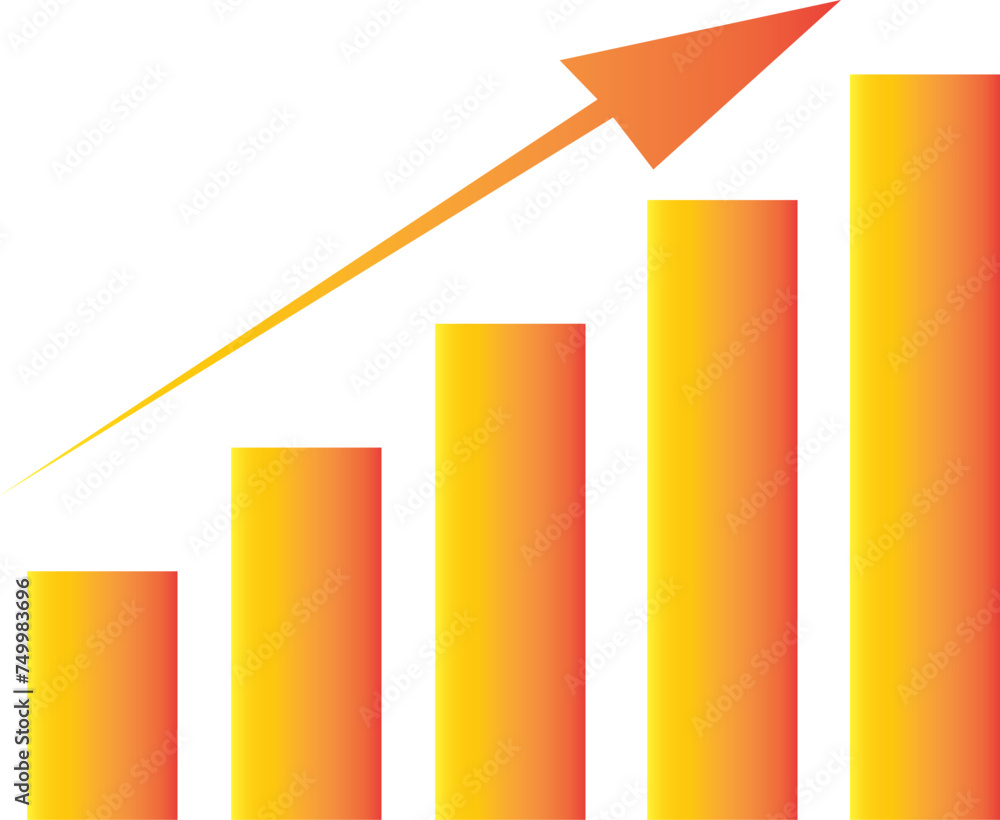 Futuristic blue rise up bar chart with arrow abstract technology background. Economy and financial concept. Stock money profit investment progress Futuristic blue rise up bar chart with arrow abstract technology background. Economy and financial concept. Stock money profit investment progress