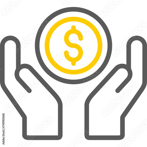 Reward Vector Line Two Color Icons