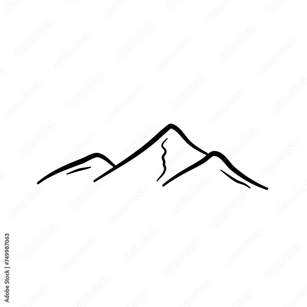 Hand Drawn Mountain