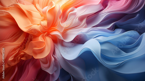 Abstract Colorful Wavy Background with Lines and Curves realistic wallpaper created with a generative ai technology