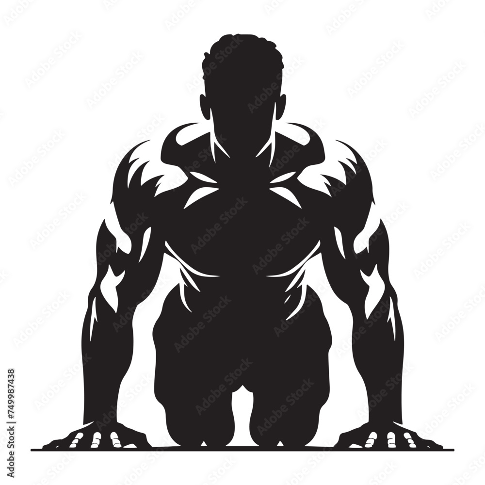 Fitness Titan: Vector Gym Man Silhouette - Harnessing Strength and Determination in Pursuit of Health and Wellness. gym man illustration, gym person vector. Fitness Titan: Vector Gym Man Silhouette - Harnessing Strength and Determination in Pursuit of Health and Wellness. gym man illustration, gym person vector.