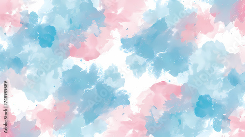 Abstract Pastel Blue and Pink Watercolor Texture