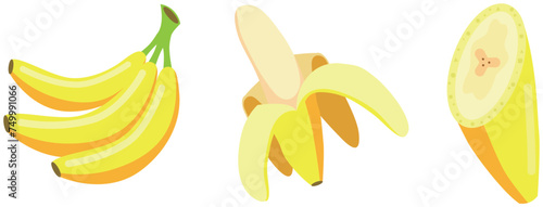 バナナのイラストセット